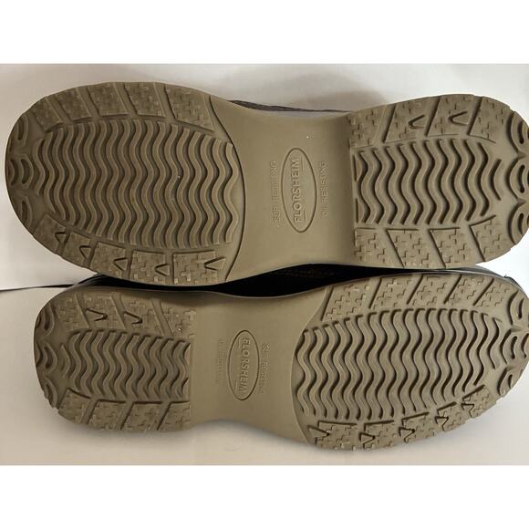 NWOT Florsheim Brown Leather Sz 8 1/2 Work Safety Toe Tie Oxford Work Shoe - Picture 6 of 7